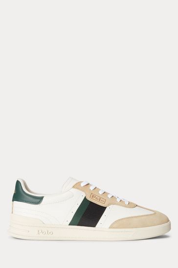 Polo Ralph Lauren Heritage Aera Leather-Suede Trainers