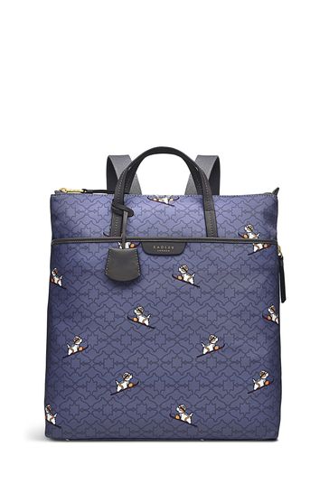 Radley London Medium Heirloom Ski Dog Zip Top Backpack