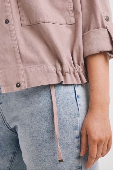 Blush pink hotsell utility jacket