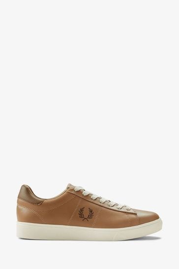 Fred Perry Spencer Leather Brown Trainers