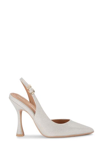 KG Kurt Geiger Silver Chrome Aria Shoes