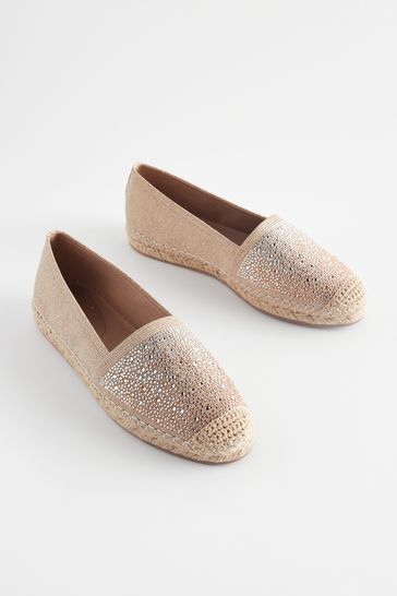 Buy Rose Gold Forever Comfort Flat Espadrilles Shoes from Next Saudi Arabia