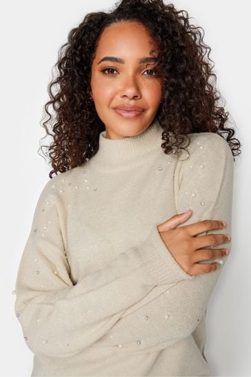 Cream embellished jumper shop