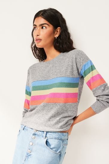 Rainbow jumper grey store