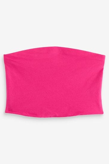 Hot pink boob tube hotsell