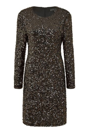 Warehouse black shop sequin dress
