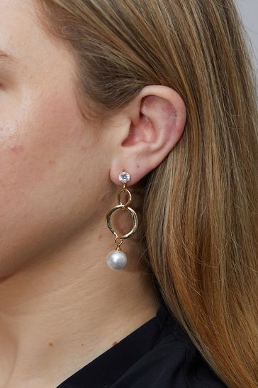Gold polished earrings best sale online