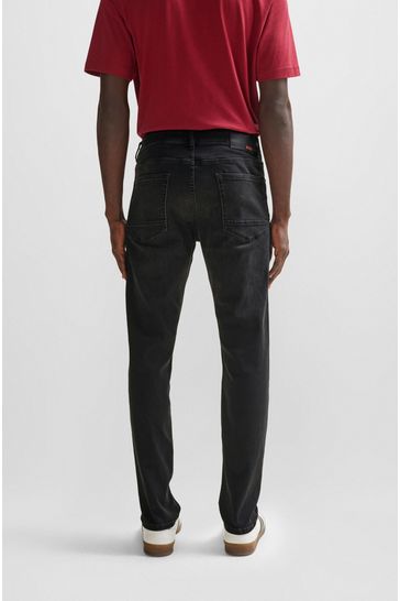 Buy BOSS Tapered Fit Super Stretch Denim Jeans from the Laura