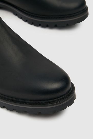 Schuh leather boots hotsell