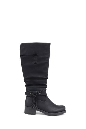 Pavers black knee high boots on sale