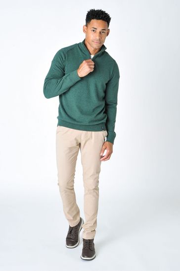 Half zip funnel neck jumper mens 2025