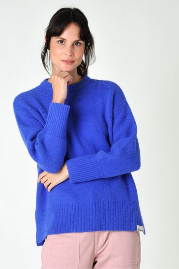 Buy Burgs Lanescot Womens Soft Side Split Crew Neck Jumper from