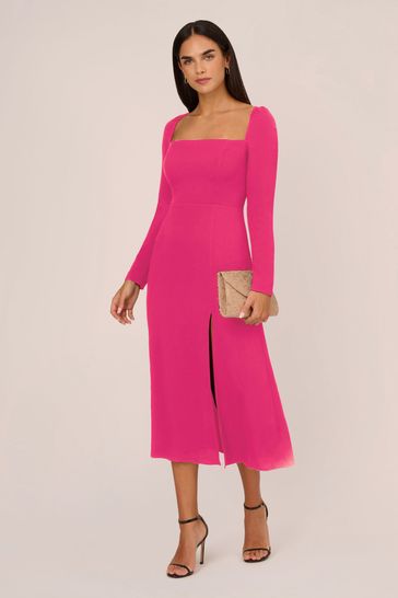 Buy Adrianna Papell Light Pink Crepe Dress from Next Poland