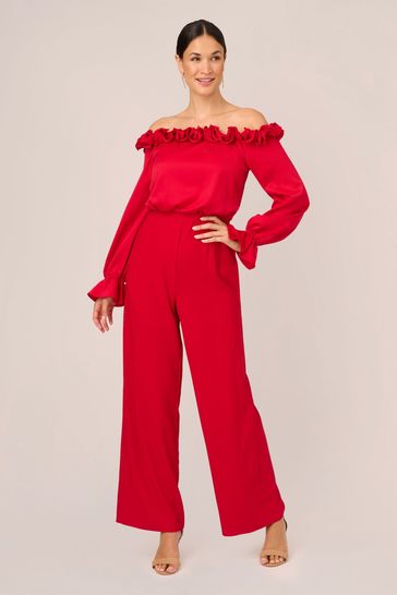 Adrianna papell red jumpsuit online