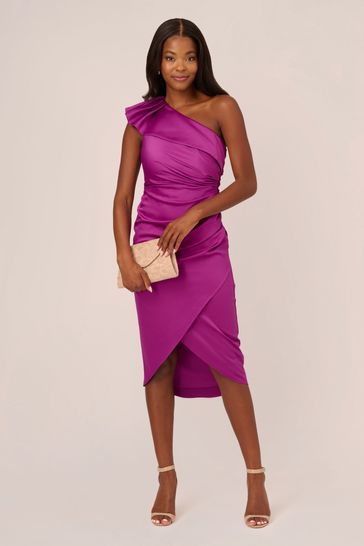 Adrianna papell aubergine dress hotsell
