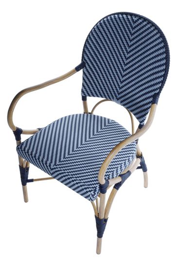 Laura Ashley Navy Riviera French Bistro Garden Dining Chair