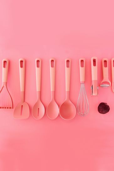 Pink kitchen utensils discount