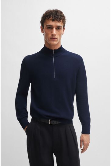 Boss knitted jumper store