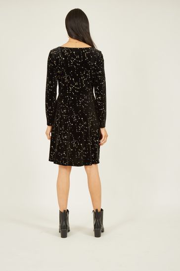 Black star new arrivals dress long sleeve