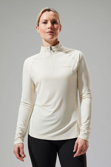 Berghaus Womens Natural 24/7 Half Zip Long Sleeve Tech Sweat Top