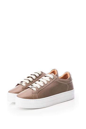Plain sale white trainers