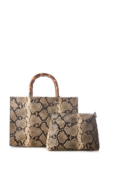 Moda in Pelle Large Marisa Structured Tote