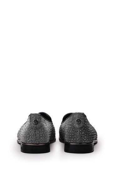Grey embellished shoes discount