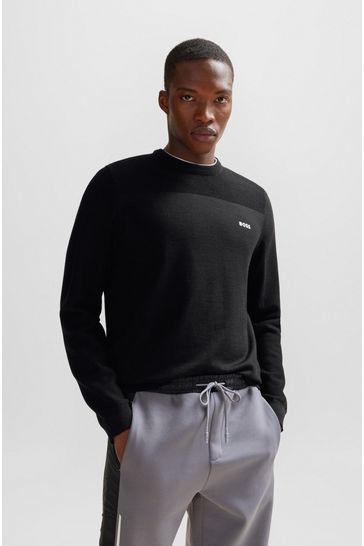 Boss wool jumper store