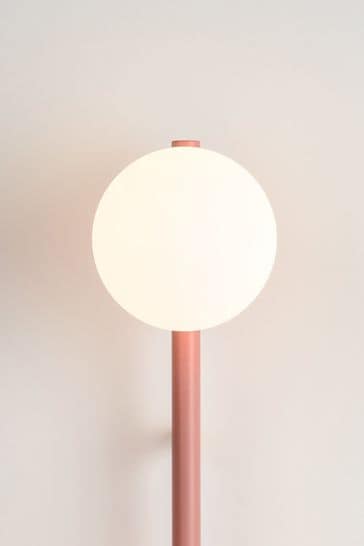 Houseof. Pink Bar Opal Ball Frosted Glass Shade Wall Light