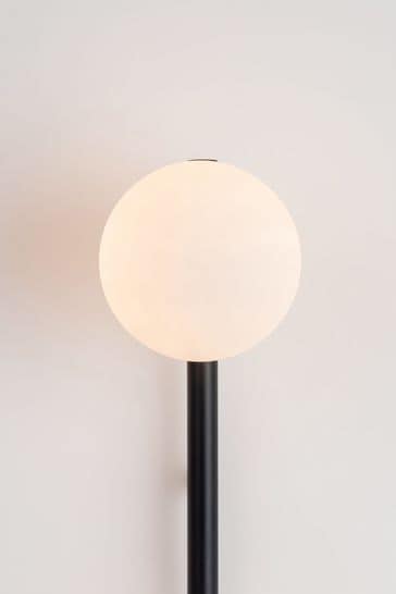 Houseof. Grey Bar Opal Ball Frosted Glass Shade Wall Light