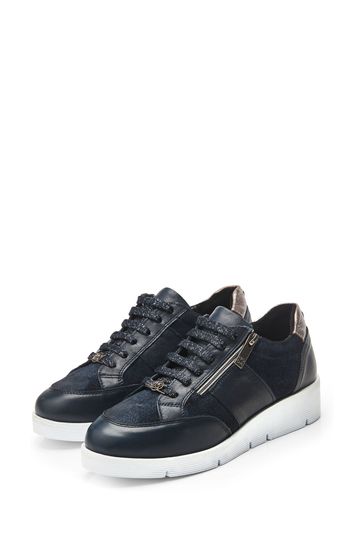Moda in pelle navy on sale trainers