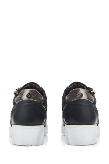 Moda in Pelle Blue Ambienne Wedge Trainers With Side Zip