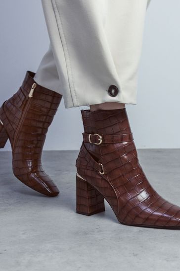 Buckle wrap clearance ankle boots