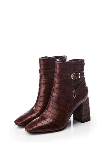 Buckle wrap ankle boots hotsell