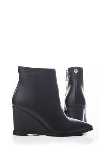 Moda in pelle 2025 black ankle boots