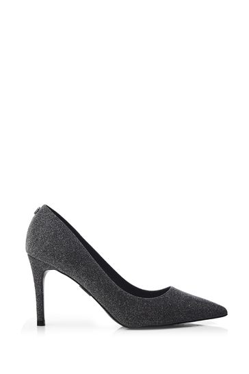 Buy Moda in Pelle Black Kayleh Lower Heel Pointed Court Shoes from