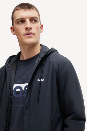 Boss navy jacket cheap