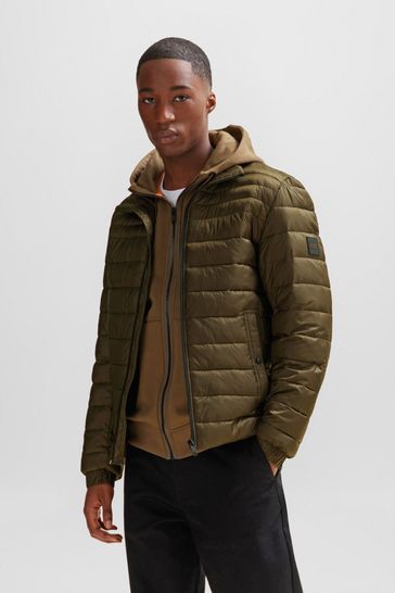 BOSS Green Lightweight Water Repellant Puffer Jacket