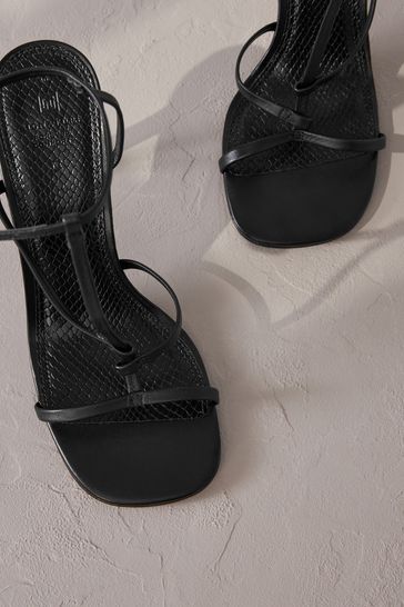 Next black strappy sandals cheap