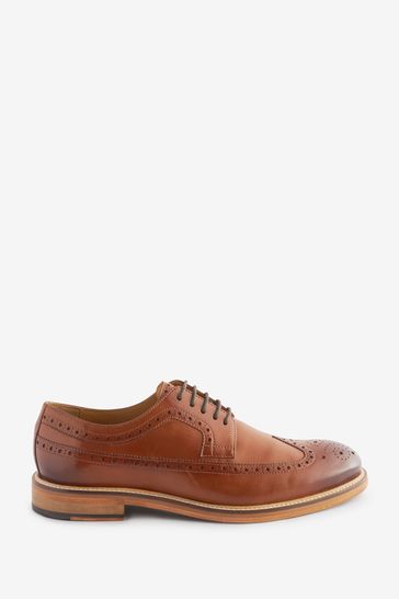 Buy Brown Signature Italian Leather Brogues from Next Italy