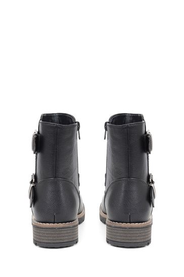 Chunky buckle ankle boots online