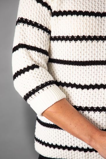 Buy Lakeland Clothing Maisie Relaxed White Jumper from Next Luxembourg
