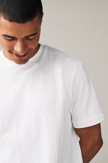 White Texture T-Shirt