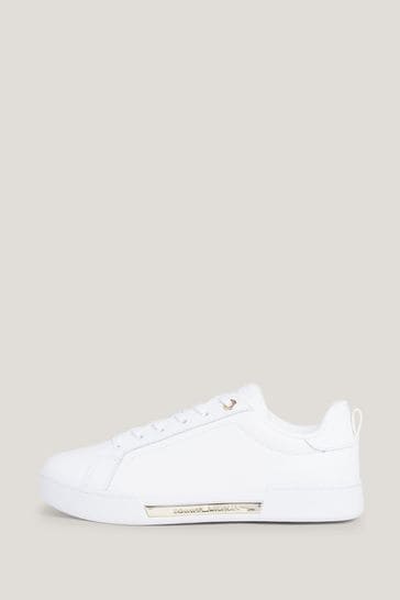 Buy Tommy Hilfiger Chique Court White Trainers from Next USA