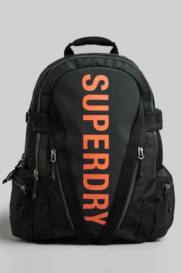 Superdry Black Mountain Tarp Graphic Backpack