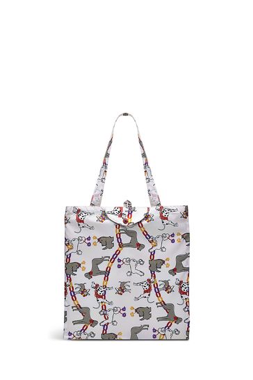 Buy Radley London Party Pals Responsible Foldaway White Bag from