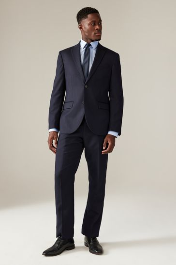 Mens navy textured blazer on sale