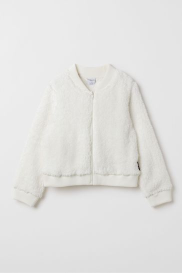 Buy Polarn O Pyret Cosy Teddy Fleece White Jacket Next