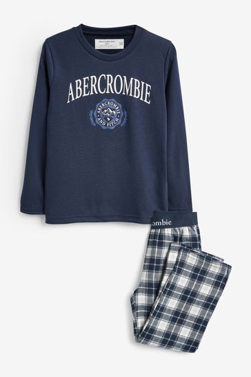 Abercrombie & Fitch Blue Flannel Pyjamas