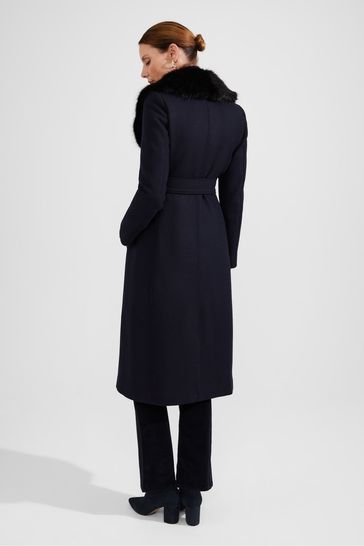 Buy Hobbs Blue Petite Arielle Coat from the Next UK online shop